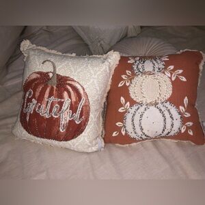 Two Autumn decorative small pillows